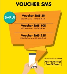 Paket SMS Telp Paket SMS & Telp Indosat - 300 SMS Sesama + 100 SMS Opt lain